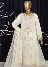 Novah By Romosh Embroidered Chiffon 3 Piece Stitched Suit RNPC25NT D-216 (WT)